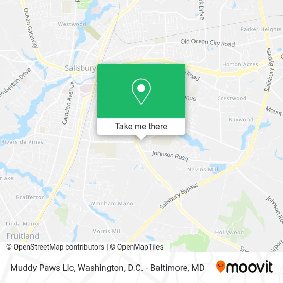 Muddy Paws Llc map