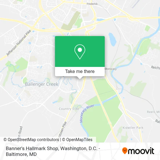 Banner's Hallmark Shop map