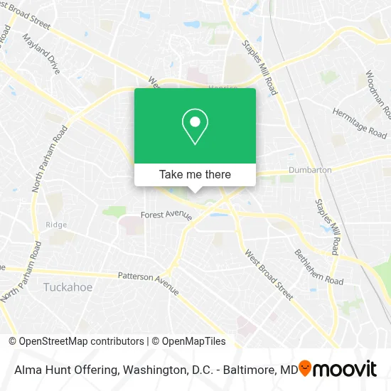 Alma Hunt Offering map