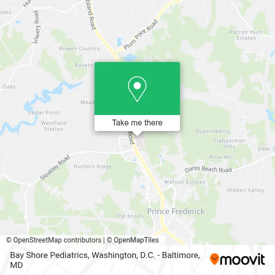 Bay Shore Pediatrics map