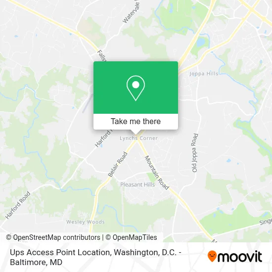 Ups Access Point Location map