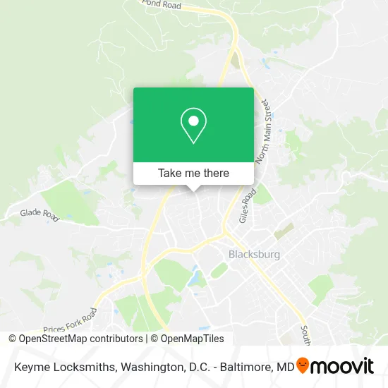 Keyme Locksmiths map