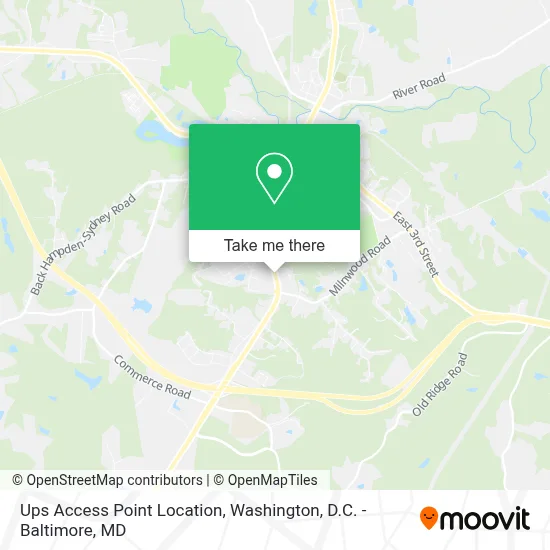 Ups Access Point Location map