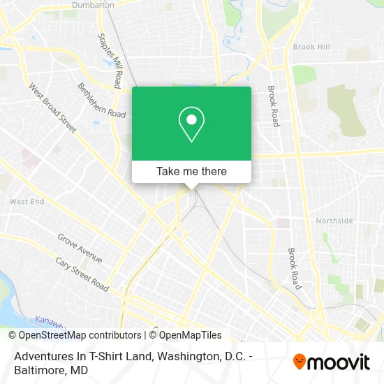 Adventures In T-Shirt Land map