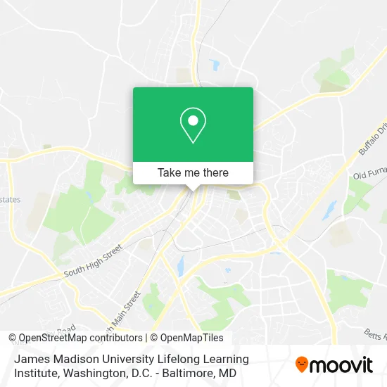 James Madison University Lifelong Learning Institute map