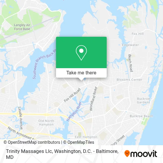Trinity Massages Llc map