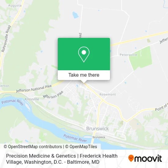 Precision Medicine & Genetics | Frederick Health Village map