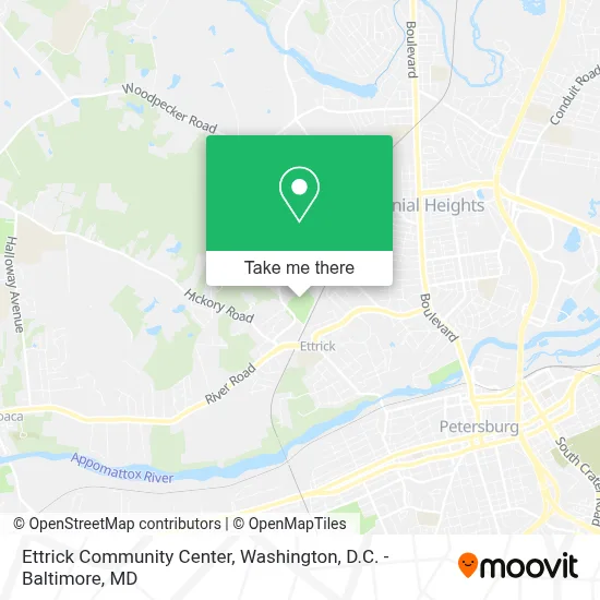 Ettrick Community Center map