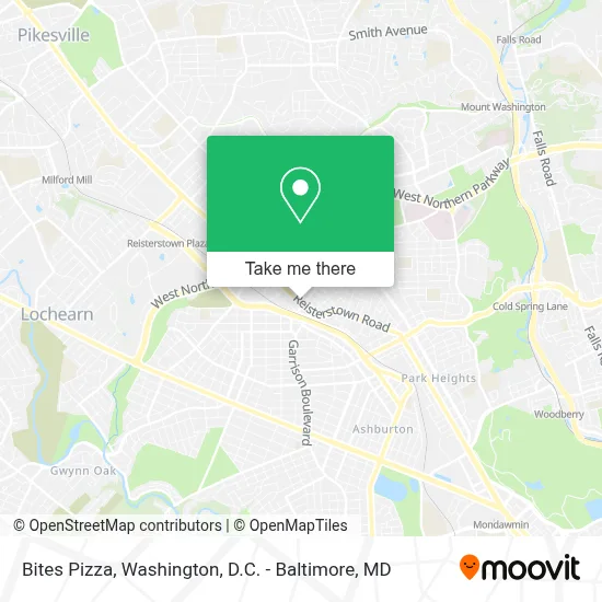 Bites Pizza map