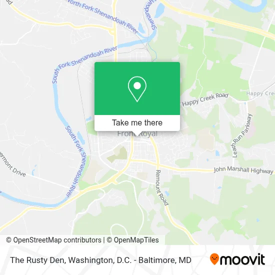 The Rusty Den map