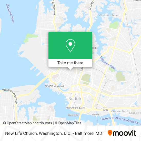 New Life Church map