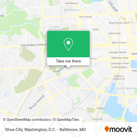 Shoe City map