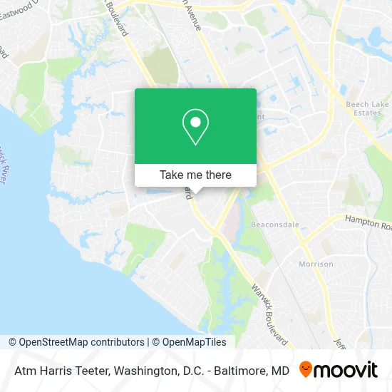 Atm Harris Teeter map