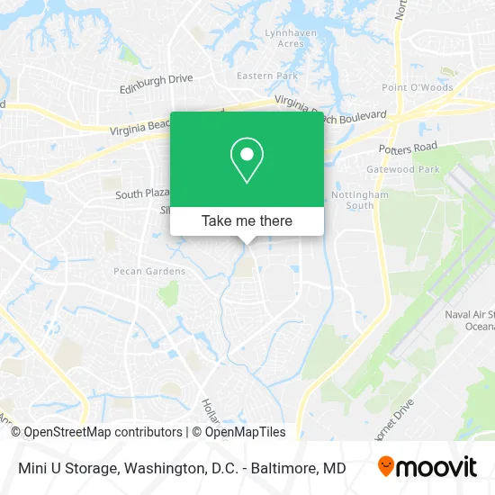 Mini U Storage map