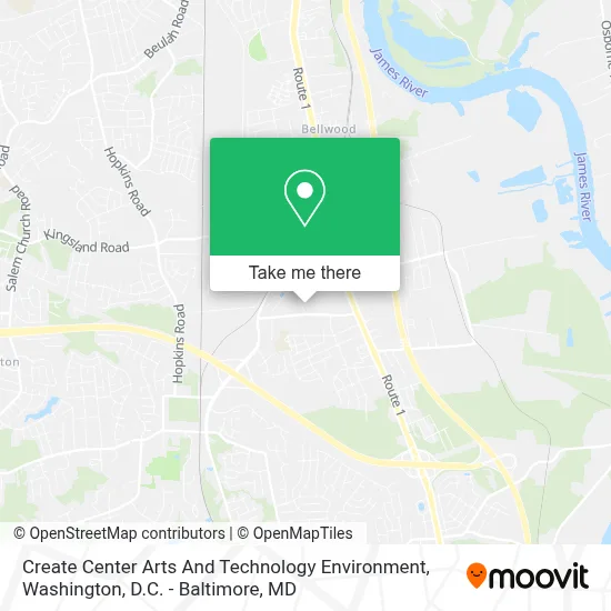 Create Center Arts And Technology Environment map