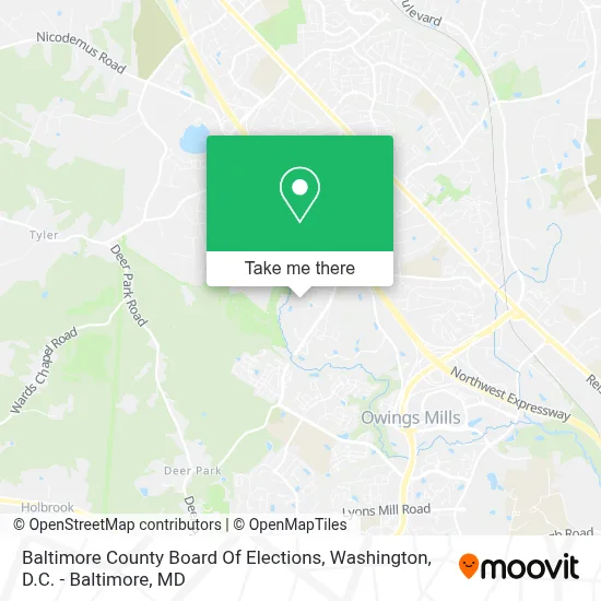 Baltimore County Board Of Elections map