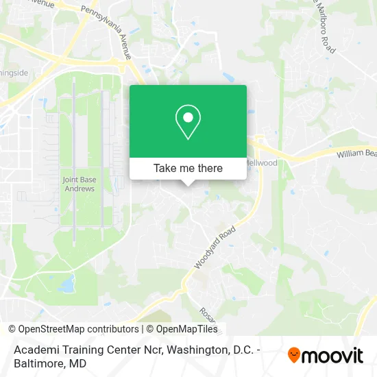 Academi Training Center Ncr map