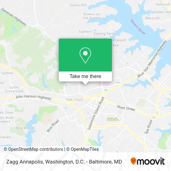 Zagg Annapolis map