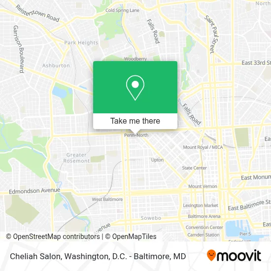 Cheliah Salon map