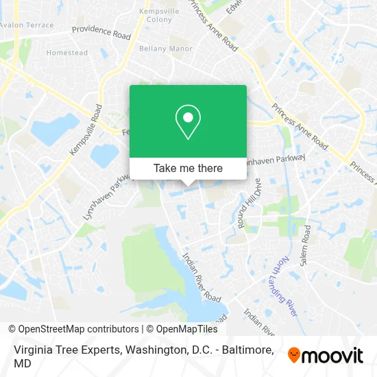 Virginia Tree Experts map