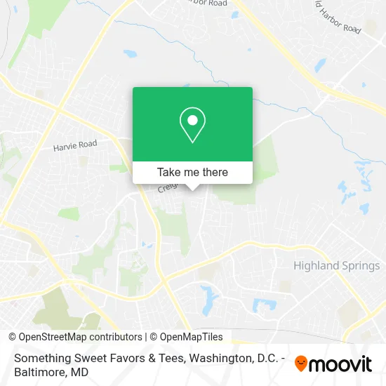 Something Sweet Favors & Tees map