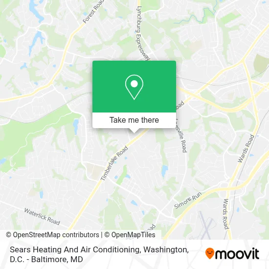 Sears Heating And Air Conditioning map