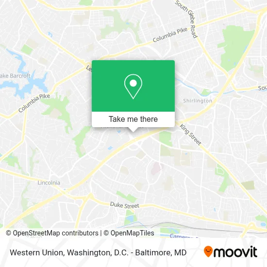 Western Union map