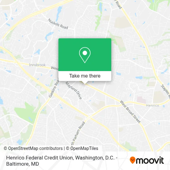 Henrico Federal Credit Union map