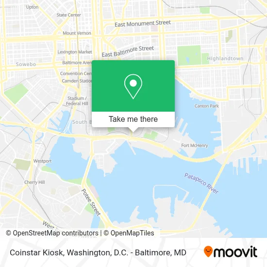 Coinstar Kiosk map