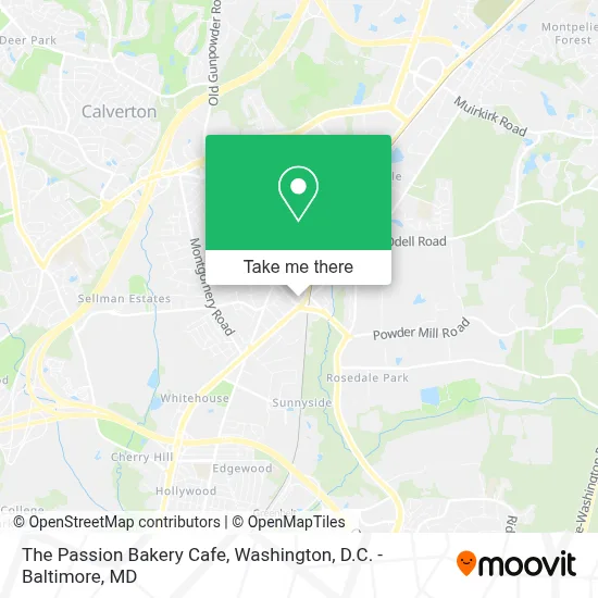 The Passion Bakery Cafe map