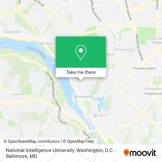 National Intelligence University map