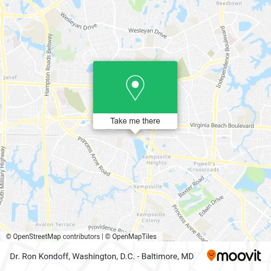 Dr. Ron Kondoff map