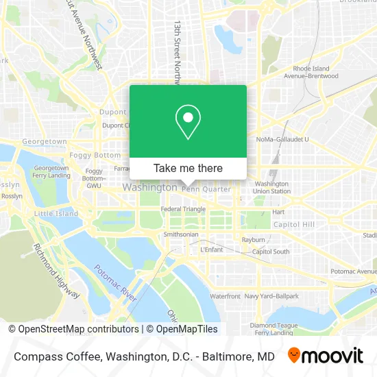 Compass Coffee map