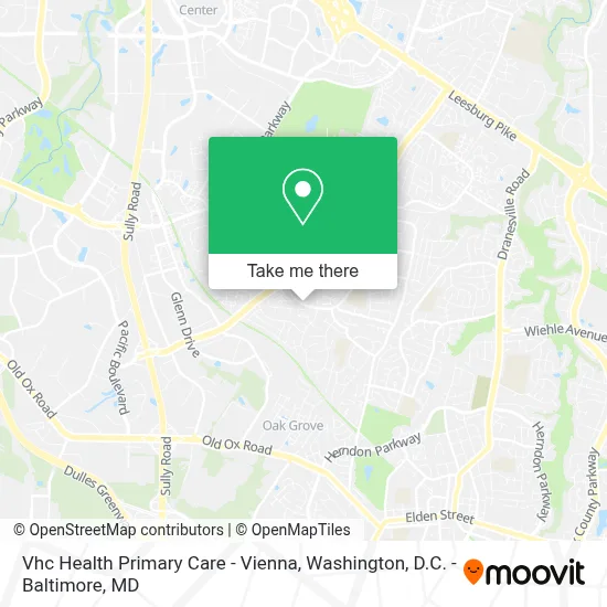 Vhc Health Primary Care - Vienna map
