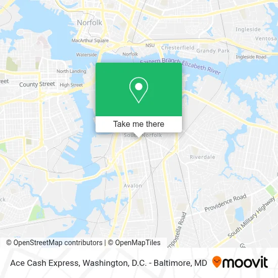 Ace Cash Express map