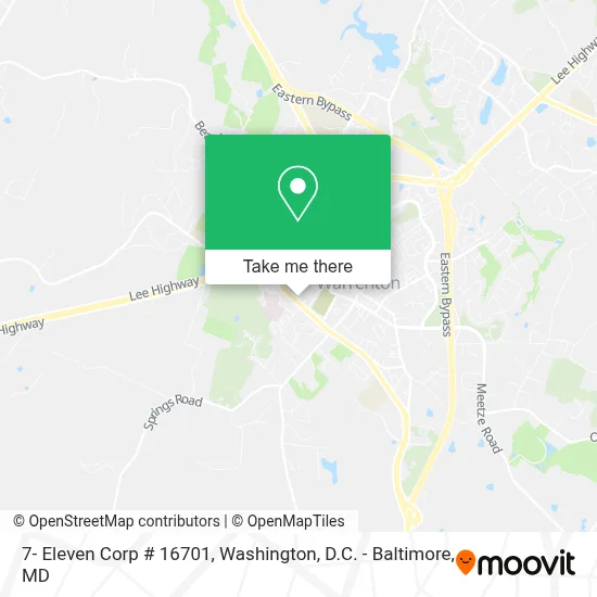 7- Eleven Corp # 16701 map