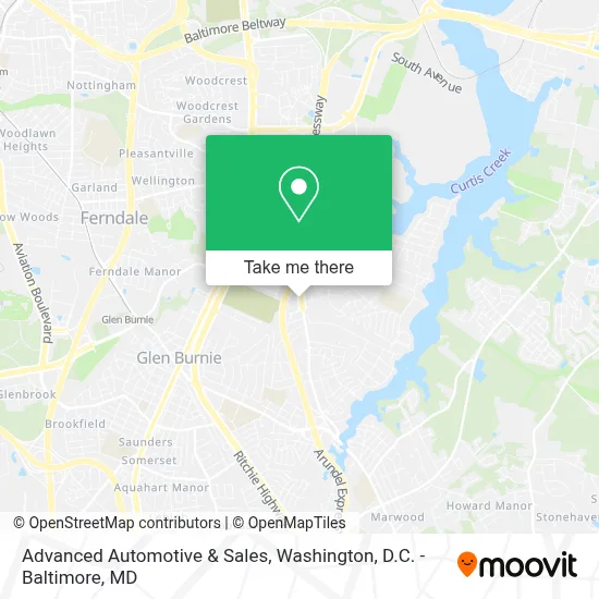 Advanced Automotive & Sales map