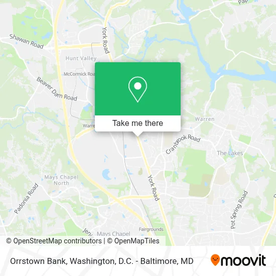Orrstown Bank map