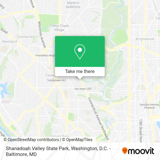 Shanadoah Valley State Park map