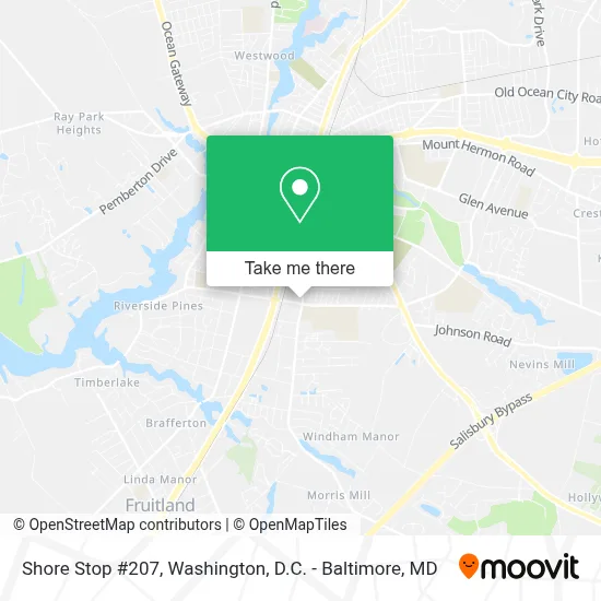 Shore Stop #207 map