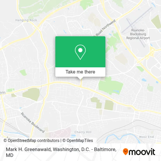 Mark H. Greenawald map