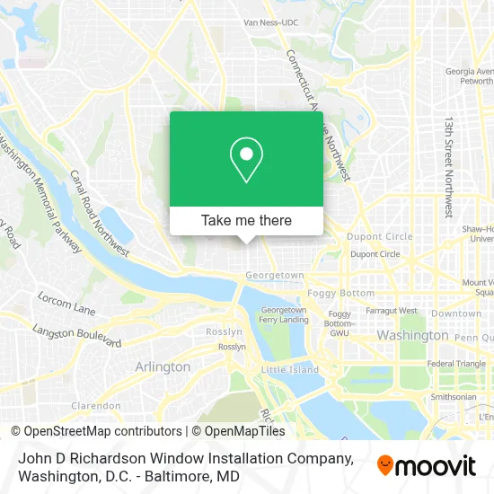 John D Richardson Window Installation Company map