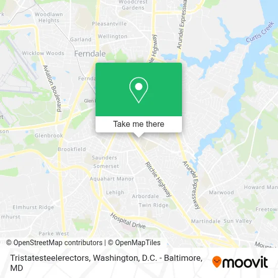Tristatesteelerectors map