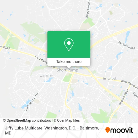Jiffy Lube Multicare map