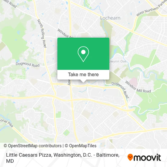 Little Caesars Pizza map