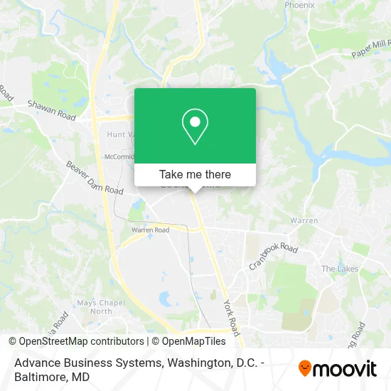 Advance Business Systems map