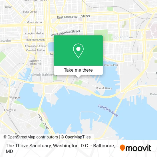 The Thrive Sanctuary map