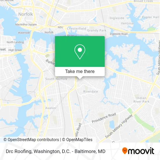 Drc Roofing map