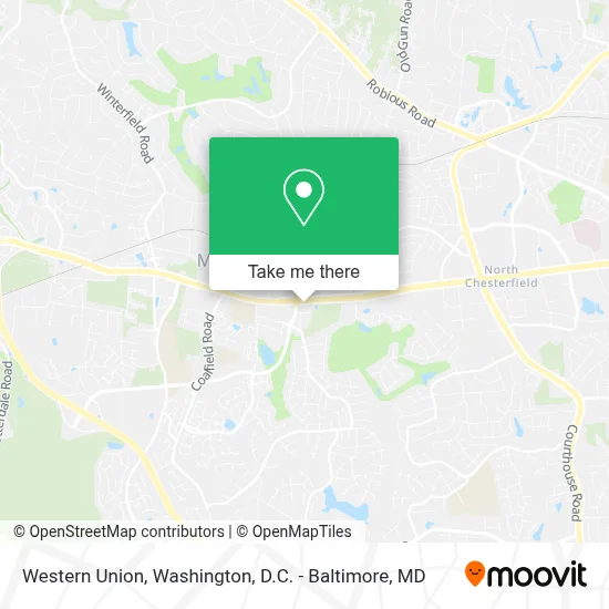 Western Union map