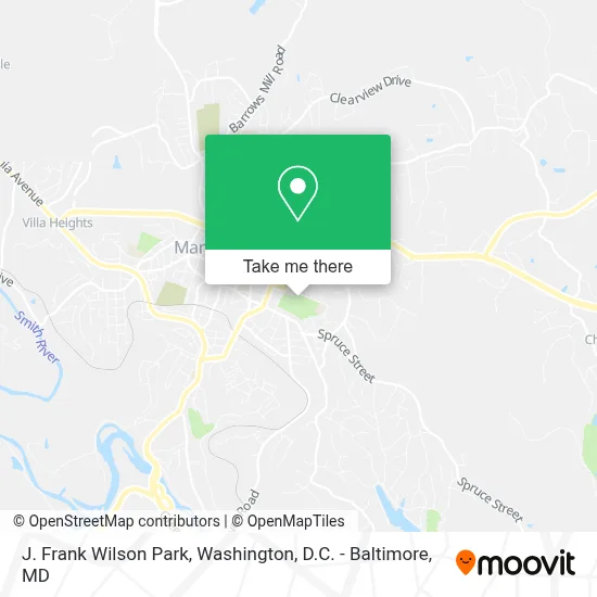 J. Frank Wilson Park map